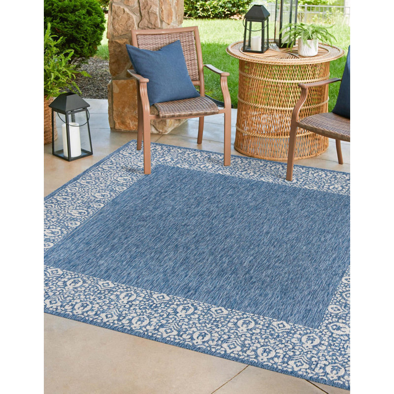 Lamere Oriental Indoor / Outdoor Rug, Square 13'