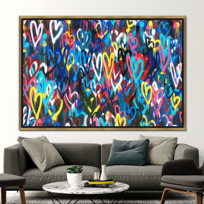 Print on Canvas, Framed Print without Mat, Gold, 60 cm H x 90 cm W
