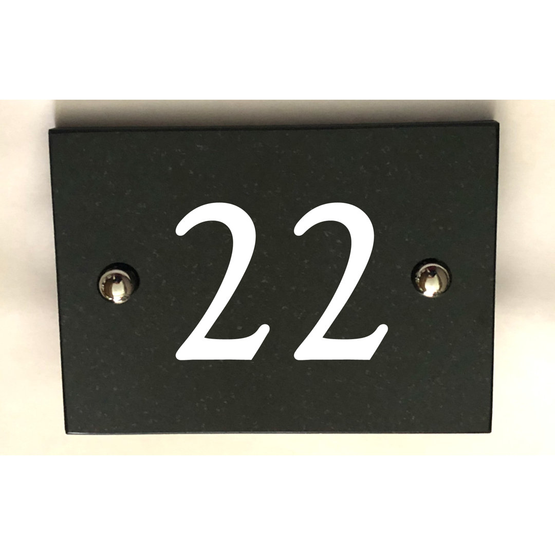 Brumby 10Cm H Stone House Number