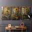 Floral Study Series CLXIX - Ensemble de toiles tendues avec châssis Premium - Prêt à être accroché-1412996706