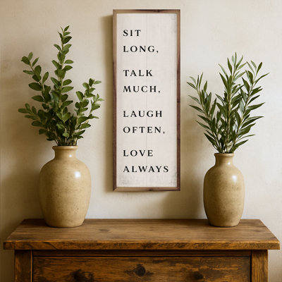 Sit Long Talk Much White