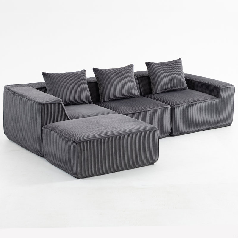 Canapé modulaire à compression, Gris