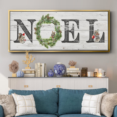 Farmhouse Noel - toile encadrée
