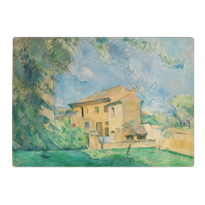 Farm at the Jas De Bouffan by Paul Cezanne Chopping Board