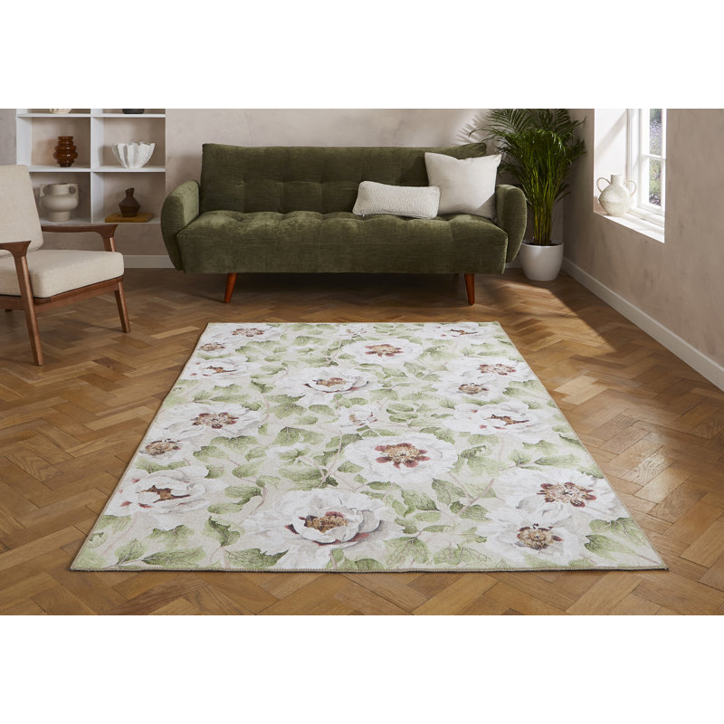 Harlequin Florent Fern - 120 x 170, Green, Rectangle 120 x 170 cm