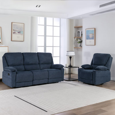 Sydney Latch Recliner 1 and 3 Seater Sofa Set