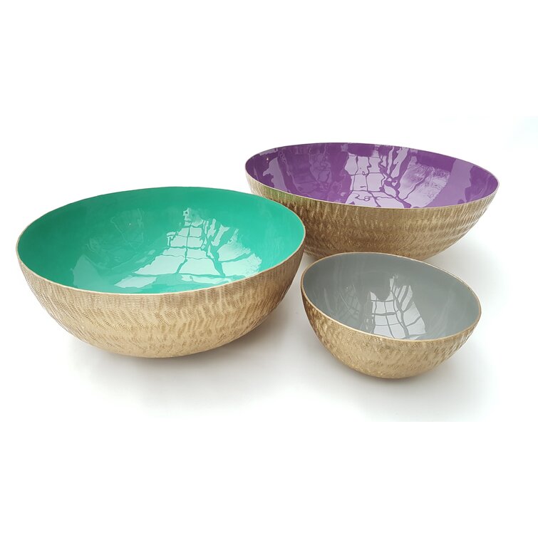 Ibrahima Metal Decorative Bowl - Set of 3