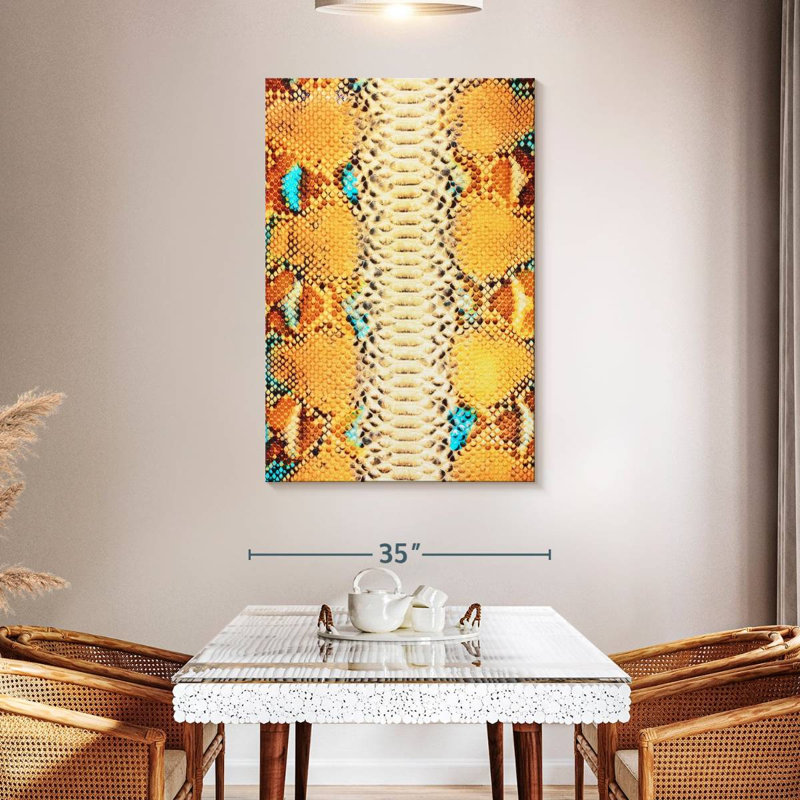 Brampt Python Snake Skin, 48" H x 32" W