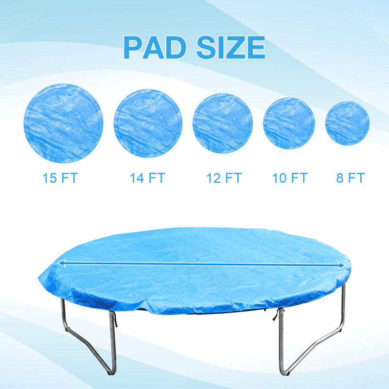 Housse de pluie pour trampoline d'extérieur Aoodor, L 120 po x P 120 po