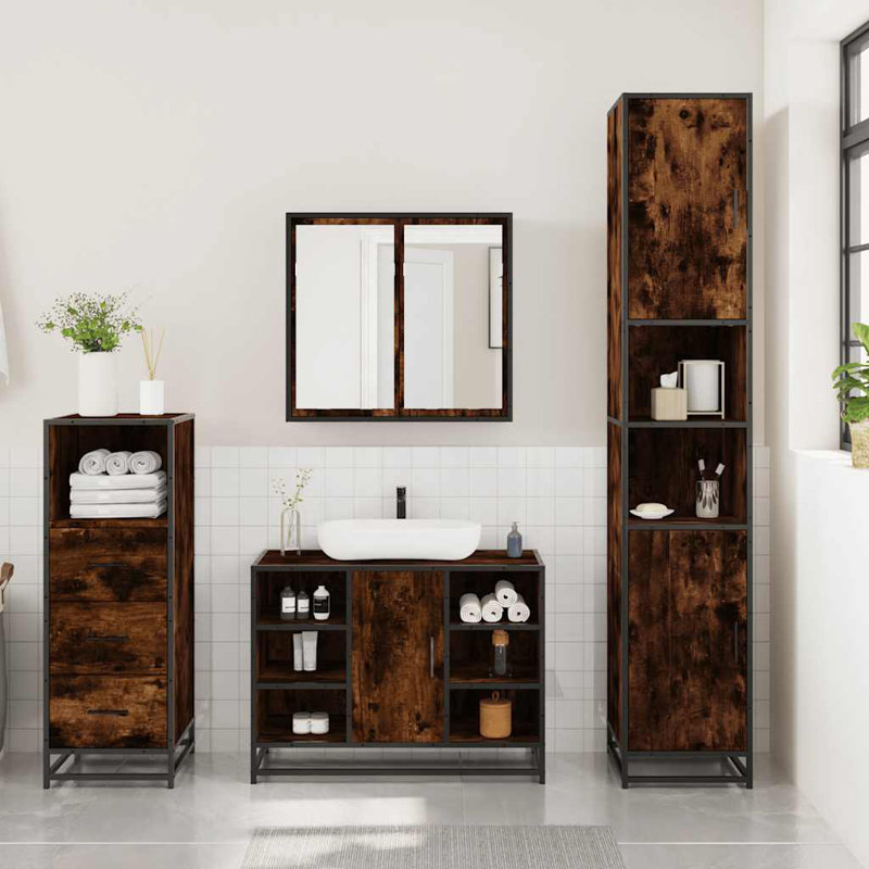 Anabell Bathroom Furniture Suite, Rustric Brown