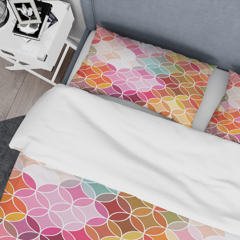 Ensemble de housse de couette al Retro II Mid-Century, Housse de couette très grand et 2 taies