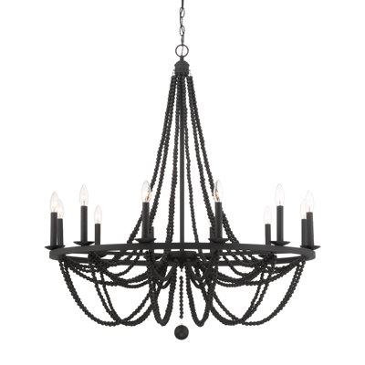 Knaack 12-Light Dimmable Beaded Chandelier