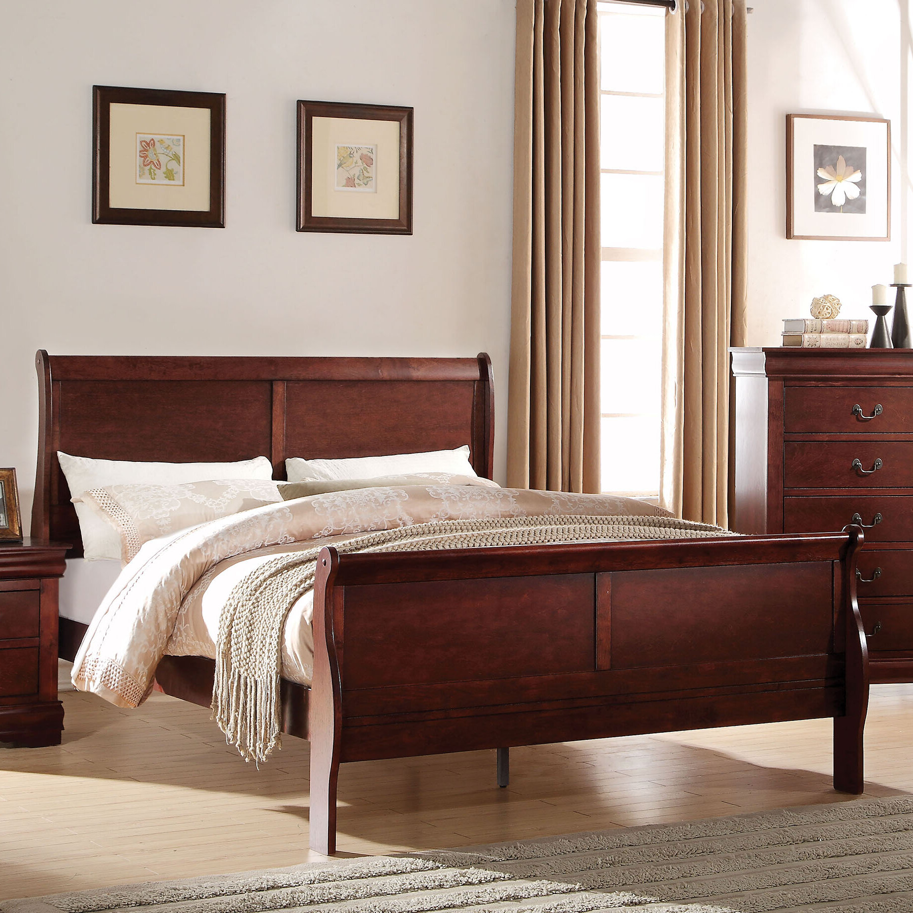 Alcott Hill® Bader Sleigh Bed & Reviews | Wayfair