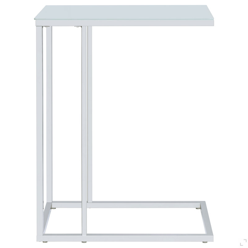 Modern Chrome Side Table