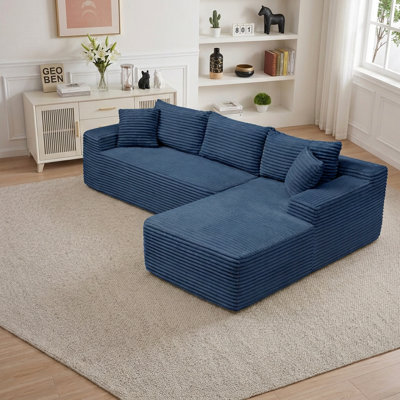 105" Modern Modular L-Shape Sectional Sofa with Deep Seat, No Assembly Required