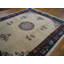 Antique Peking Chinese Medallion Ivory 1930s Rug
