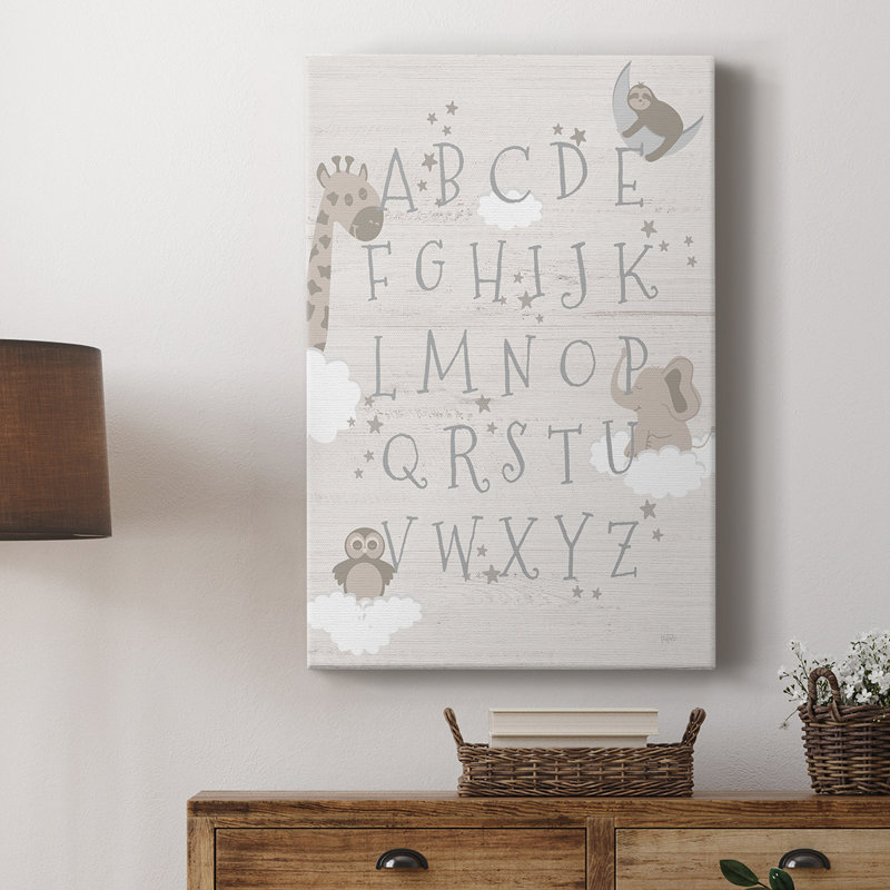 Dream Time Alphabet - galerie sur mesure, H 48 po x l 32 po