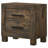 Gurmaan 2-drawer Nightstand Rustic Golden Brown