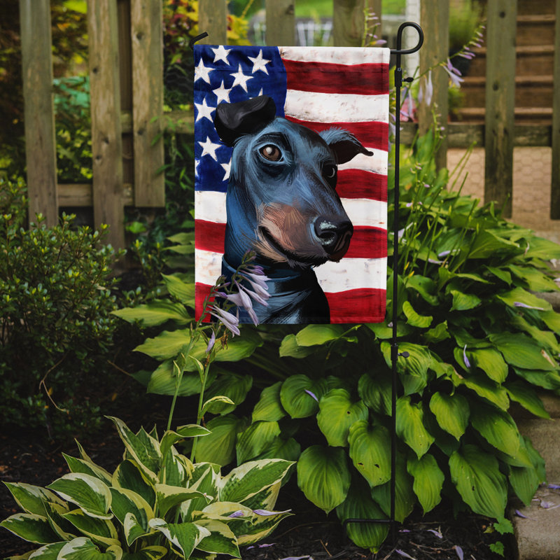 Polyester à 2 côtés 15 x 11 po drapeau de jardin, Manchester Terrier