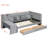 Multifunctional Velvet Twin Daybed With Storage & Side Table For Small Spaces