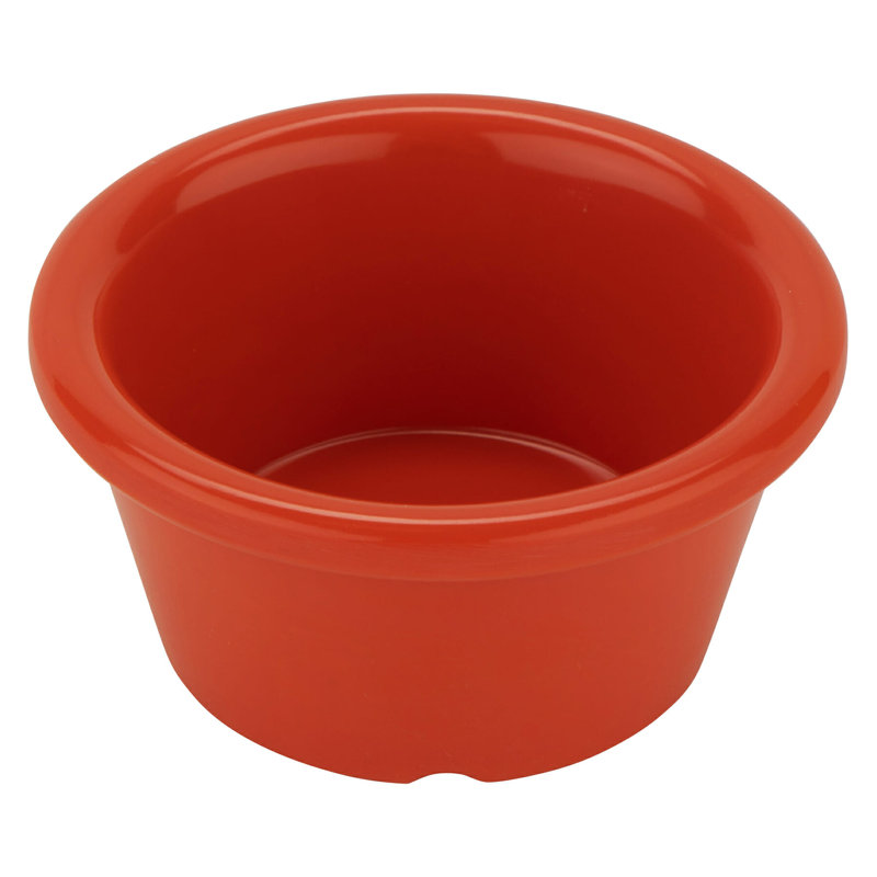 G.E.T. Melamine 12 Piece Ramekin / Soufflé Dish Bakeware Set, Red