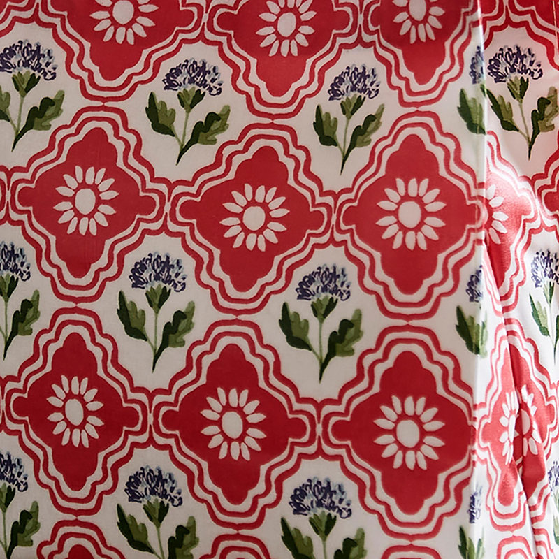 Boho Floral 100% Cotton, PVC Coating Picnic Tote Bag