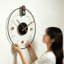 Horloges murales noires rondes-693182988