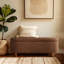 Banc de rangement avec dessus rabattable et pieds en bois massif-424107003