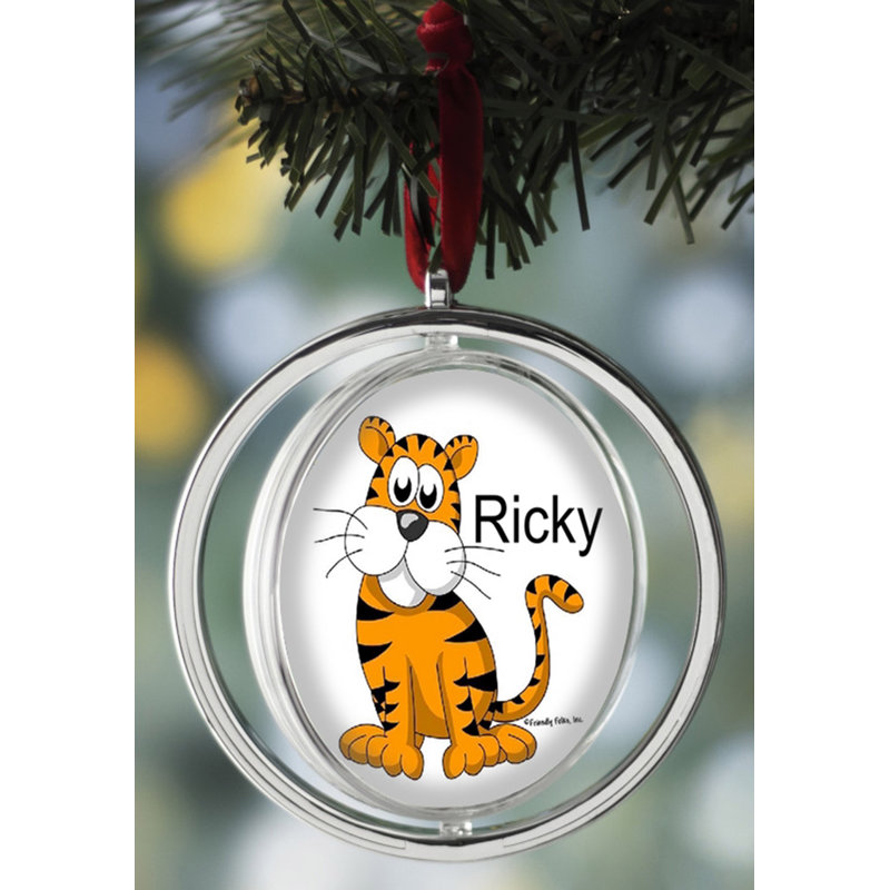 Ornement de Noël personnalisable Tiger, Oui