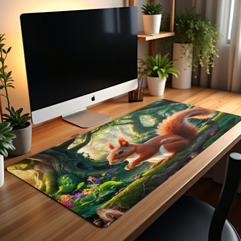Polyester Desk Pad, 14.4x12.1
