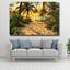 Art mural en verre trempé Tropical Beach Sunset-1619120811