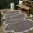Monte Modern Rustic Abstract Light Brown/Beige Indoor/Outdoor Rug-955808528