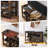 39.5'' Shoe Storage Bench With Concealed Storage Space