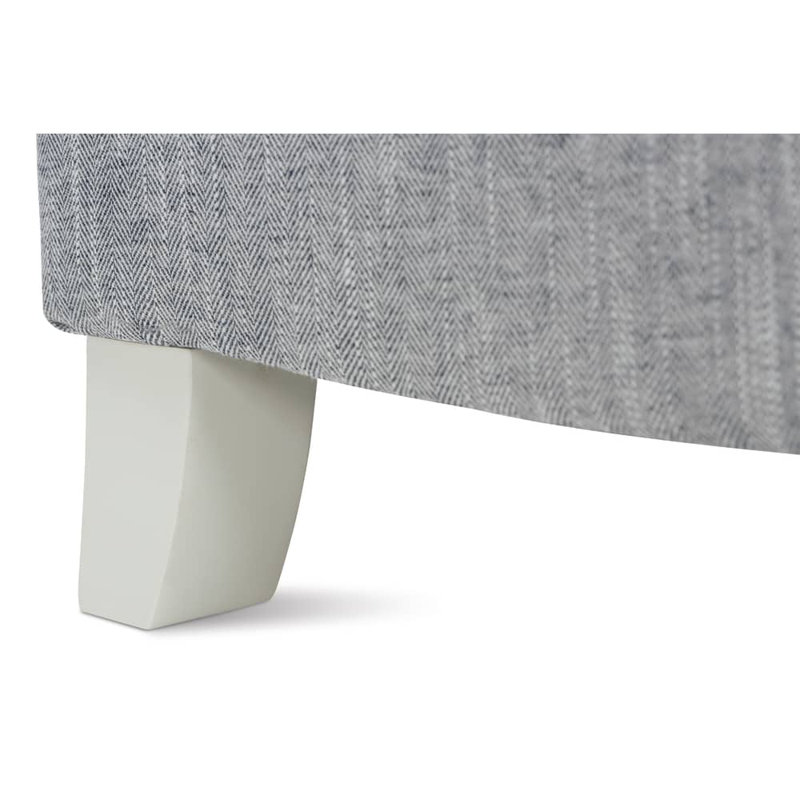 Brampton Armchair, Gray Performance Twill (SW100-56), Ivory
