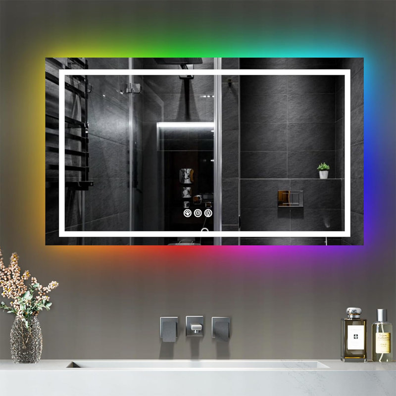 Miroir de salle de bain Lunara, 30 po x 55 po, Rectangulaire