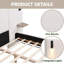Cadre de lit chic avec lumières DEL et tablettes intégrées, aucun sommier tapissier nécessaire-1571787596-1571787594