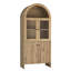 Natural Wood Grain Tech-Inspired MDF Dome Cabinet-556594907