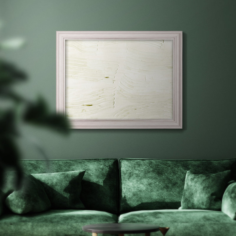 Roll Crossing I, H 29 po x l 41 po x P 2,5 po, Toile encadrée avec coin fermé blanc antique, Pas de tapis