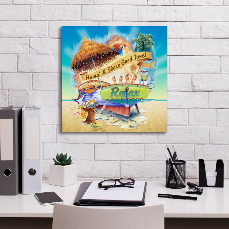 «Sundown Touchdown» par James Mazzotta, H 18 po x l 18 po x P 0,75 po