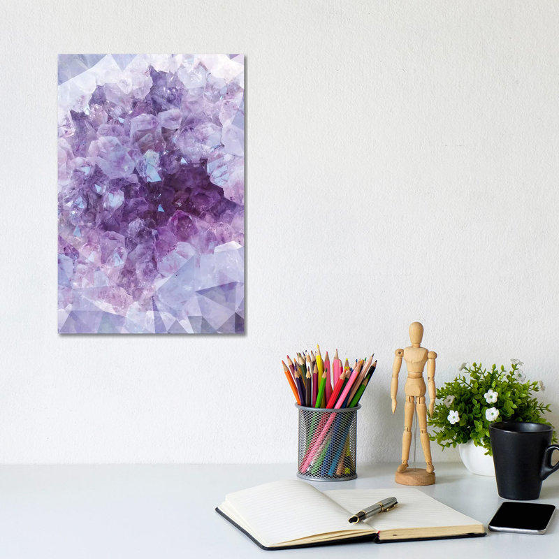 Crystal Gemstone by Emanuela Carratoni - Wrapped Canvas Print, 20.32 cm H x 30.48 cm W
