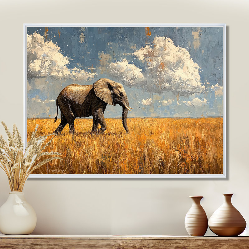 Gullickson - Animals Wall Art, H 30 po x l 40 po, Impression encadrée flottante sans passe-partout, Blanc