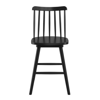18.1" W Swivel Solid Wood Counter Stool