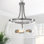 Luminaire suspendu en verre transparent Aliette 