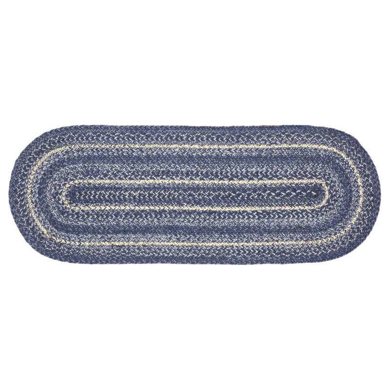Chemin de table Birt Whistle, Indigo / bleu poudre / crème