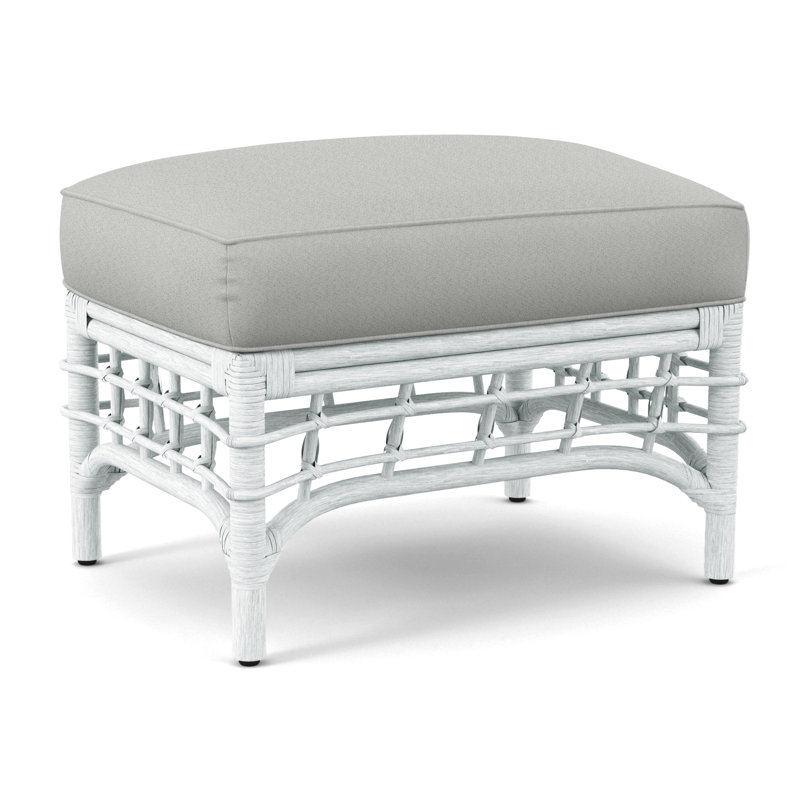 Bridgehampton Ottoman, Oslo Grey; 0820-85, Sea Glass