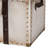 Baxton Studio Nevio Vintage Weathered White Canvas Storage Trunk