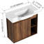 Meuble-lavabo mural 24 po avec lavabo en céramique. Conception contemporaine, fonction de fermeture en douceur. Contreplaqué,. Et une paire de lavabos de 24 po, inclus. Look moderne, mécanisme. Fabriqué, -.