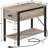 Huspon 24" End Table with Storage and Charging Station-1656076044