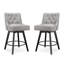 Tabouret de comptoir pivotant de 25,98 po Bianny-1190081031