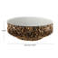 Table basse Wenham avec plateau en verre trempé et base en bois flotté